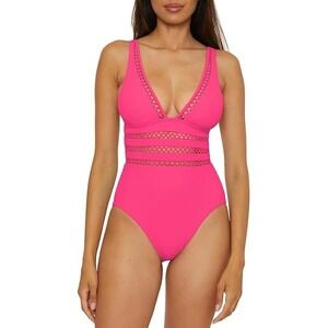 BECCA MODERN EDGE ONE PIECE Swimsuit‎ Women's Size Medium